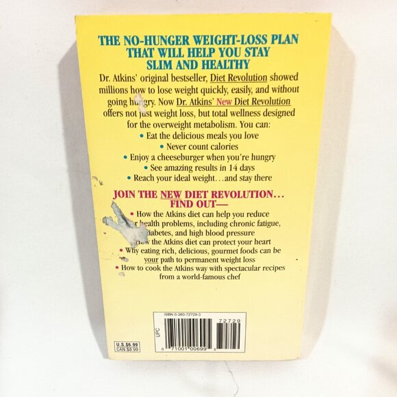 Dr. Atkins' New Diet Revolution The Amazing No Hunger Weight Loss Plan - Picture 2 of 2